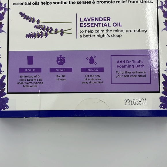 DR TEALS Soothe and Sleep Epsom Salt Soak and Foaming Bath with Lavender Set - Picture 8 of 11
